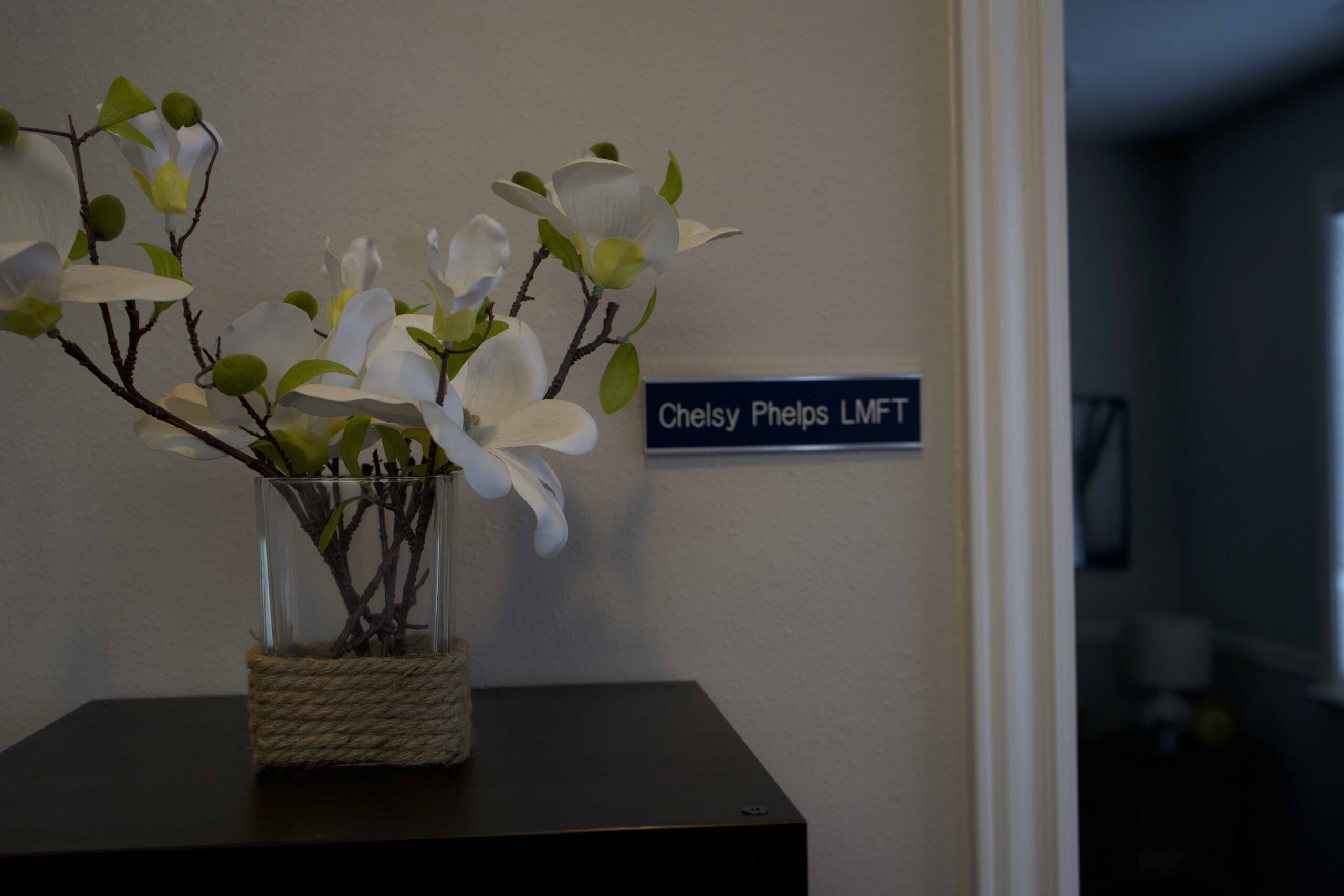 Unified Family Therapy private office. All offices are private and confidential.